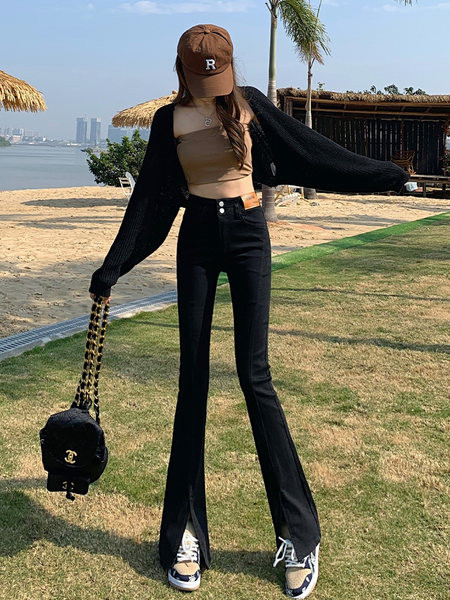 Moodsad kõrge vöökohaga Charlestoni teksad