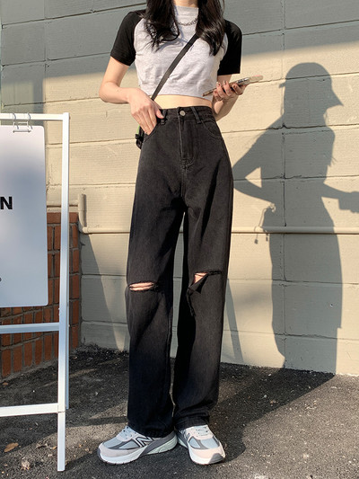 Široke traperice s poderanim motivima