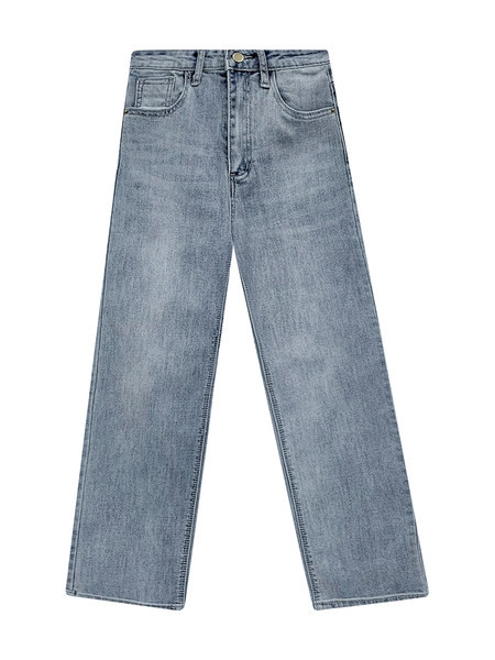 Egyenes női farmer modell magas derékkal, három színben