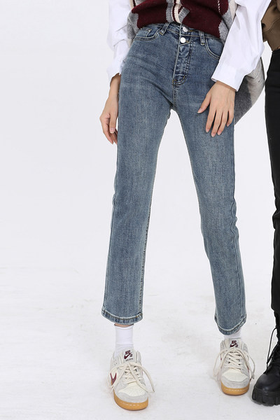 Naiste teksapükste uus mudel pikkusega 9/10