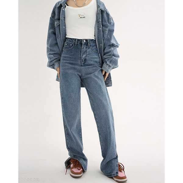 Modern farmer magas derékkal és hasítékkal a száron nőknek