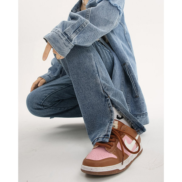 Modern farmer magas derékkal és hasítékkal a száron nőknek