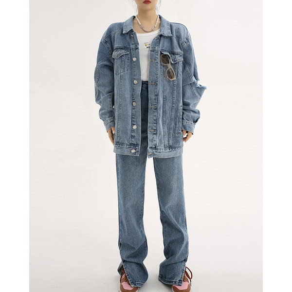 Modern farmer magas derékkal és hasítékkal a száron nőknek