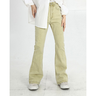 Naiste retro-kevadteksased kõrge vöökohaga