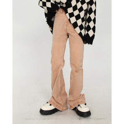 Naiste retro-kevadteksased kõrge vöökohaga