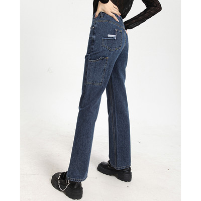 Sirge mudeli naiste teksad küljetaskutega