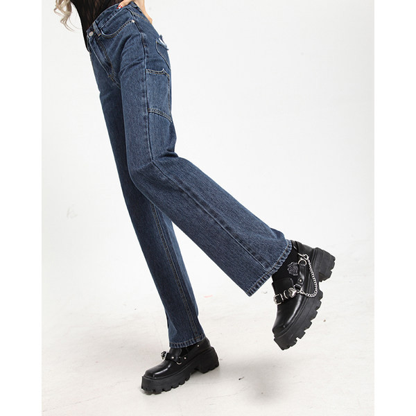 Sirge mudeli naiste teksad küljetaskutega