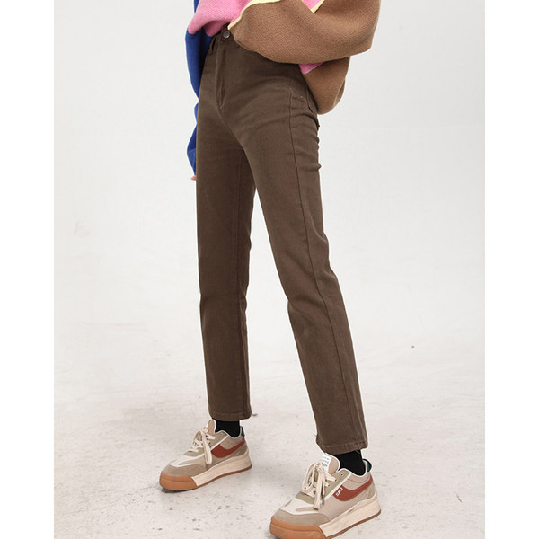 Kõrge vöökohaga sügis-talvised teksad - pikkus 9/10