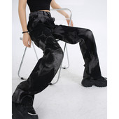 Naiste stiilsed kõrge vöökohaga sirged teksad