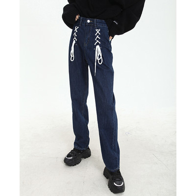 Sirge mudeli naiste teksad siniste ja mustade paeltega