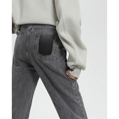 Naiste vabaaja teksad kõrge vöökoha ja laiade sääredega