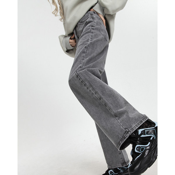 Naiste vabaaja teksad kõrge vöökoha ja laiade sääredega