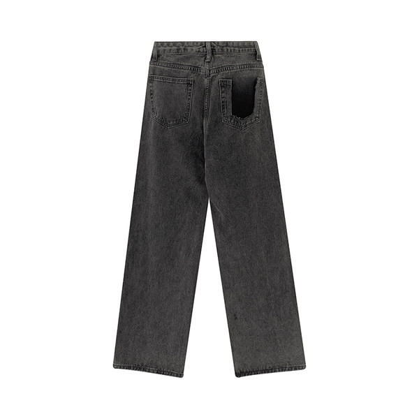 Naiste vabaaja teksad kõrge vöökoha ja laiade sääredega