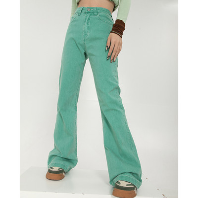 Naiste moodsad kõrge vöökohaga Charlestoni teksad