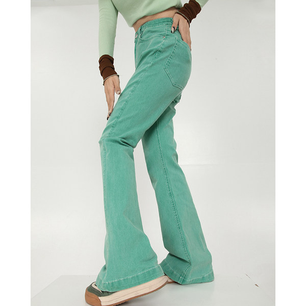 Naiste moodsad kõrge vöökohaga Charlestoni teksad