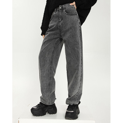 Naiste laiad kõrge vöökohaga kevadteksad