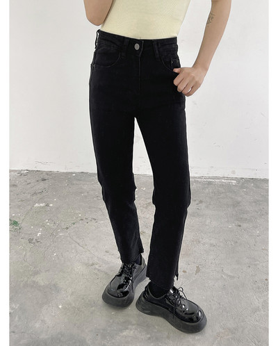 Moodsad kõrge vöökohaga naiste sirged teksad