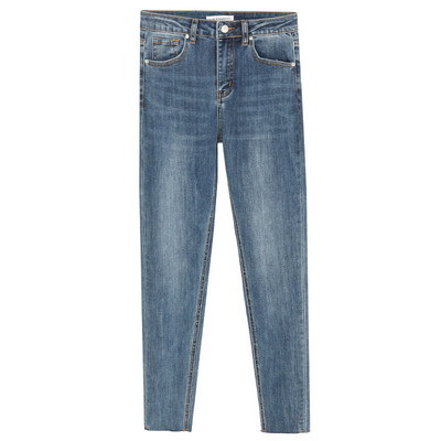 Női testreszabott farmer magas derékkal és zsebekkel új modell