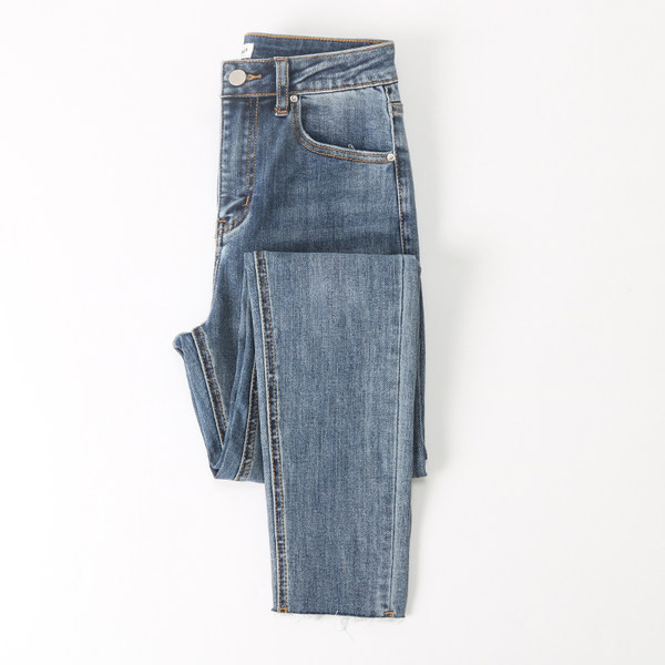 Női testreszabott farmer magas derékkal és zsebekkel új modell