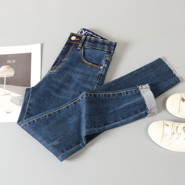 Elasztikus női farmer magas derékkal új modell