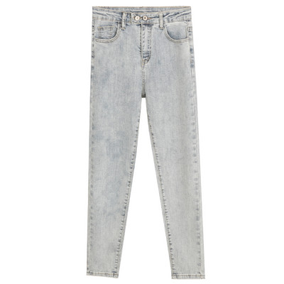 Elastsed kõrge vöökohaga teksad