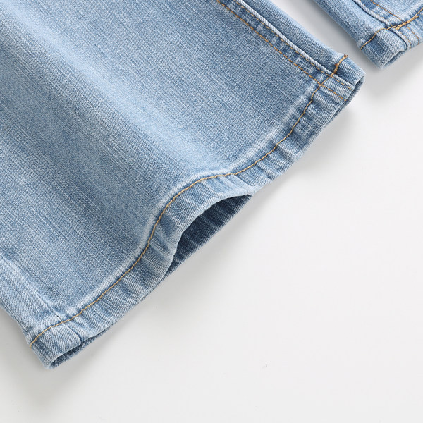 Naiste vabaaja teksad kõrge vöökohaga laia mudeliga