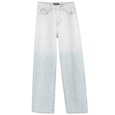 Egyenes modell női farmer, magas derékkal