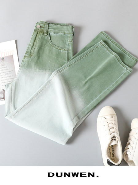 sillerdavates värvides naiste teksad - sirge mudel