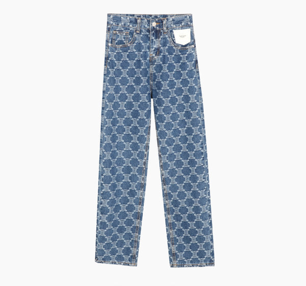 Naiste laiad teksad kõrge vöökohaga