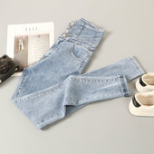 Nööpidega vabaaja teksad