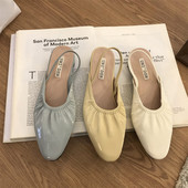 Suletud esiosaga vabaaja kunstnahast sandaalid