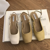 Eko-nahast valmistatud vabaaja naiste sandaalid suletud varvastega