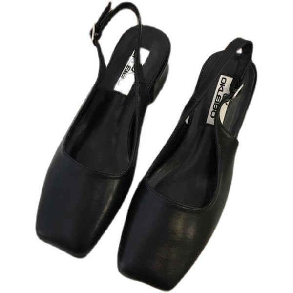 Ежедневни затворени сандали от еко кожа