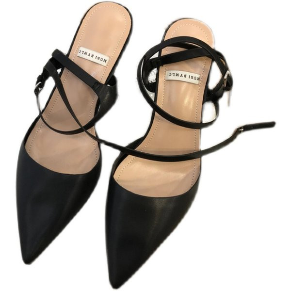 Kunstnahast lipsudega naiste sandaalide liibuv mudel