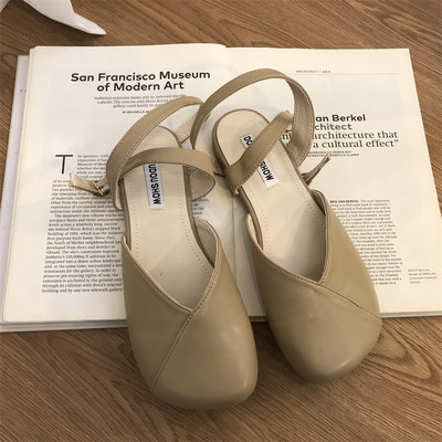 Eko-nahast vabaaja naiste kinnised sandaalid