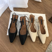 Γυναικεία σανδάλια από οικολογικό δέρμα - μυτερό μοντέλο