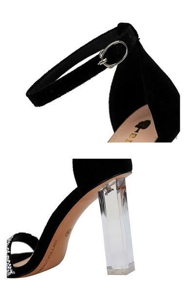 Naiste stiilsed sandaalid 9,5 cm kontsaga