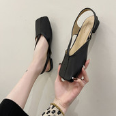 Kahes värvitoonis naiste nahast sandaalid