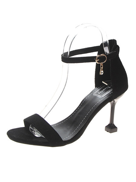 Naiste öko seemisnahast sandaalid 8 cm kontsaga