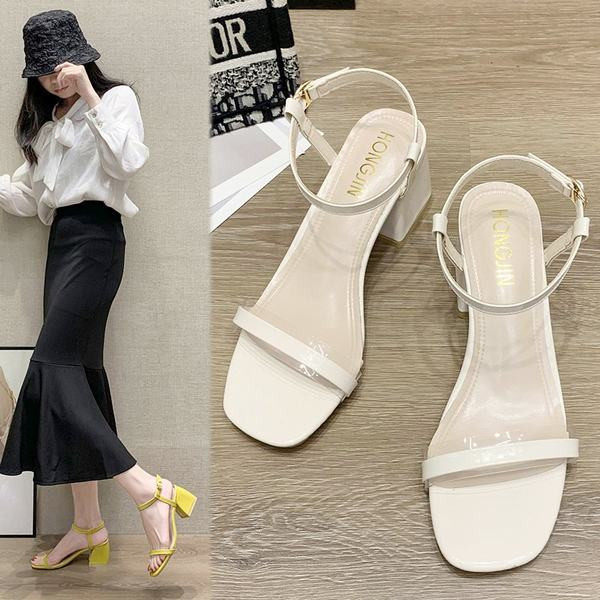 Naiste sandaalid paksu kontsaga 6,5 cm