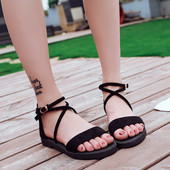 Naiste vabaaja sandaalid ökoseemisnahast