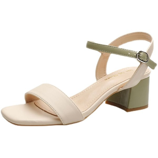 Uue mudeli 5 cm paksuse kontsaga sandaalid