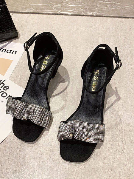 Moodsad naiste sandaalid kividega – ökonahk või ökoseemisnahk