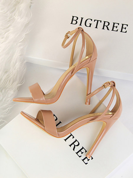 Naiste sandaalid 11 cm kontsa ja pandlaga