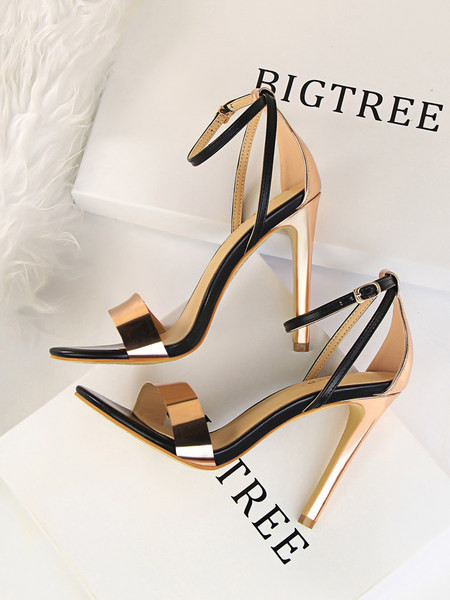 Naiste sandaalid 11 cm kontsa ja pandlaga