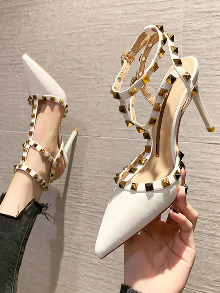 Moodsad sandaalid terava otsaga, kontsaga 10 cm