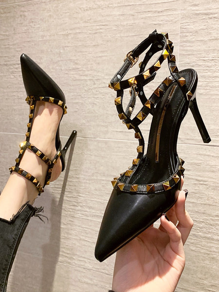 Moodsad sandaalid terava otsaga, kontsaga 10 cm