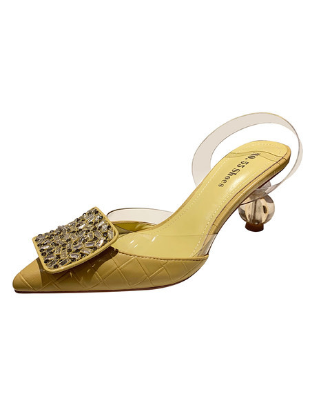 Pandla ja silikoonrihmaga kitsad naiste kingad