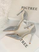 Elegantsed kivikeste ja 10 cm kõrge kontsaga kingad