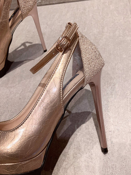 Naiste lakknahast kingad pandlaga ja 12,5 cm kontsaga